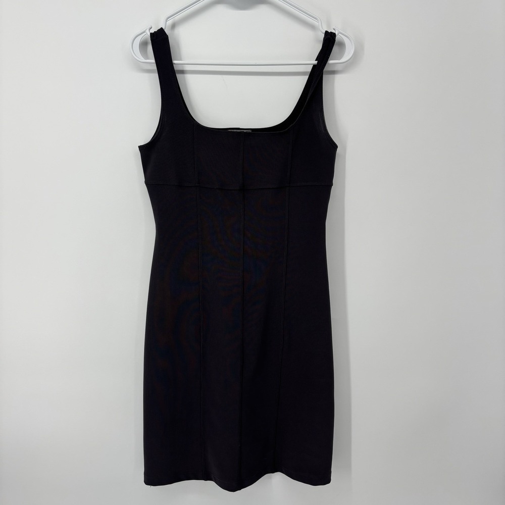EVOLUTION NOT REVOLUTION Vintage Gray Miniโ Dress Body Con Size Medium Y2K 90s